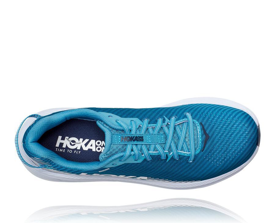 Zapatillas Running Hoka One One Hombre - Rincon 2 - Azules/Blancas - SIF158342